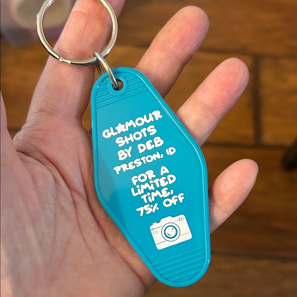 Glamour Shots by Deb Keychain NEW nod to napoleon dynamite